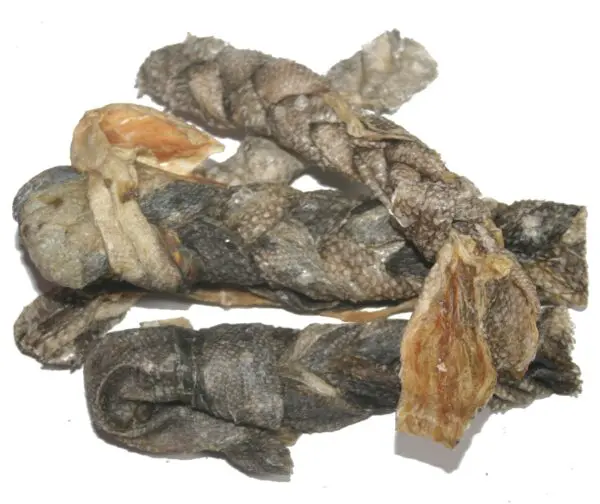 Dorschhaut Sticks geflochten