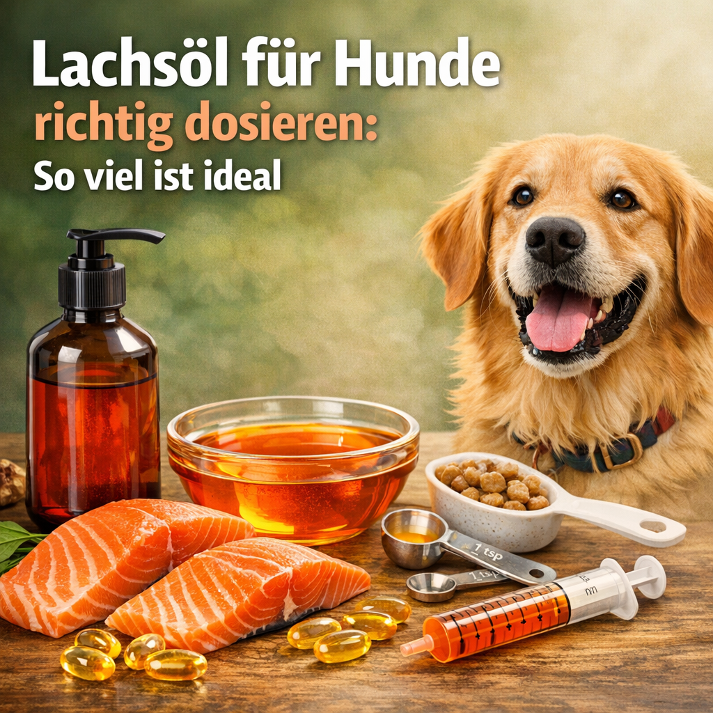 Lachsöl für Hunde richtig dosieren: So viel ist ideal
