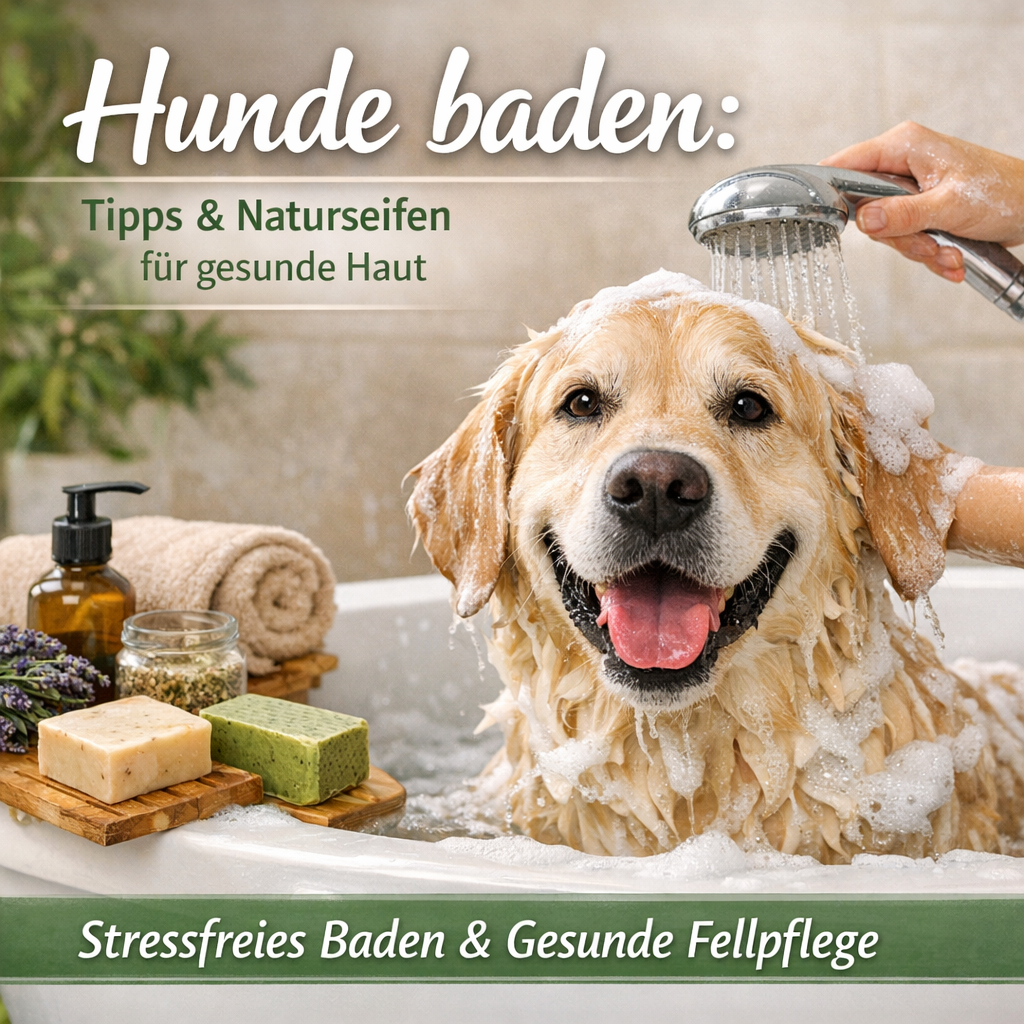 Hunde baden: Tipps & Naturseifen für gesunde Haut