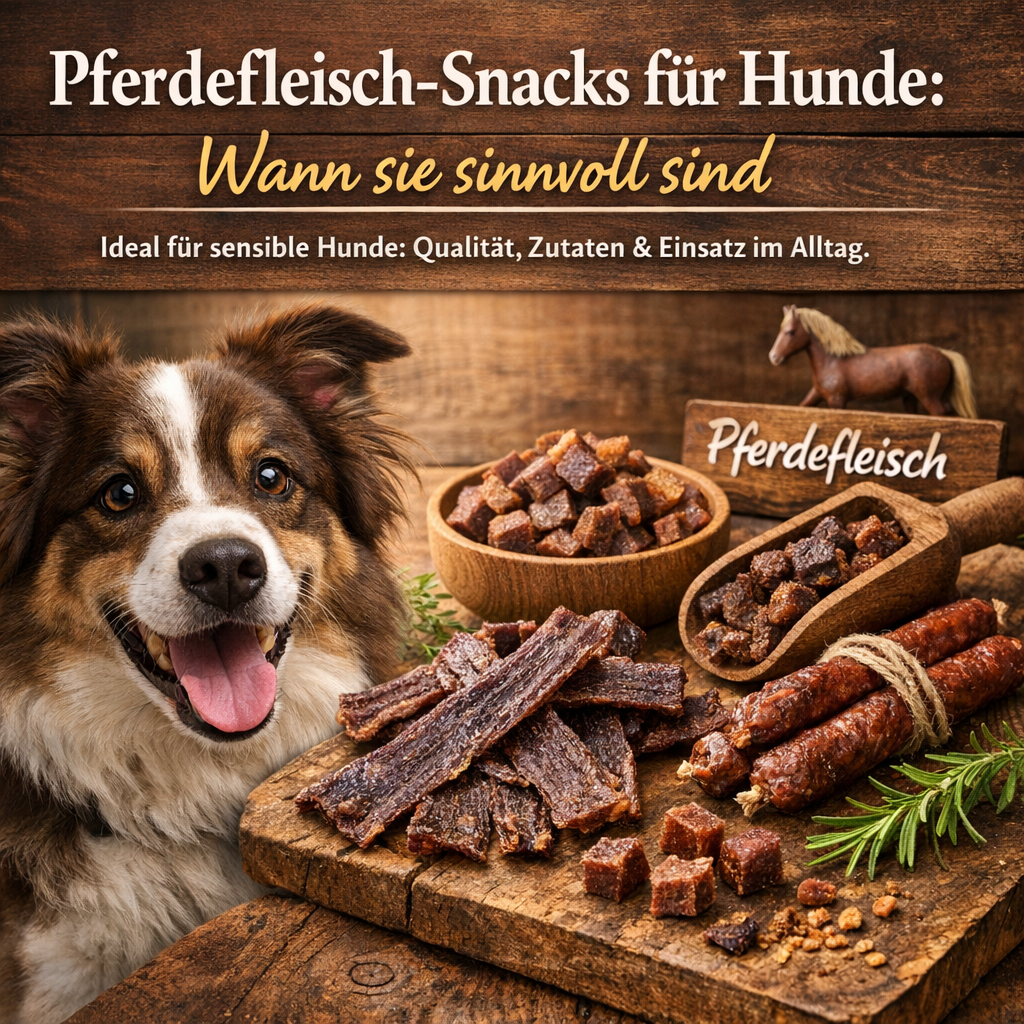 Pferdefleisch-Snacks für Hunde: Wann sie sinnvoll sind