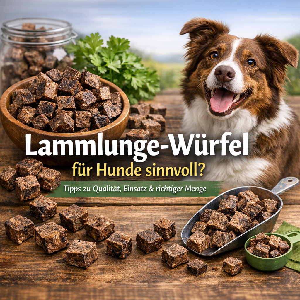 Lammlunge-Würfel für Hunde sinnvoll?