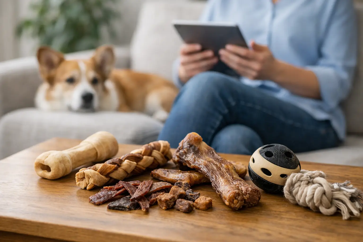 Kausnacks für Beschäftigung zuhause wählen