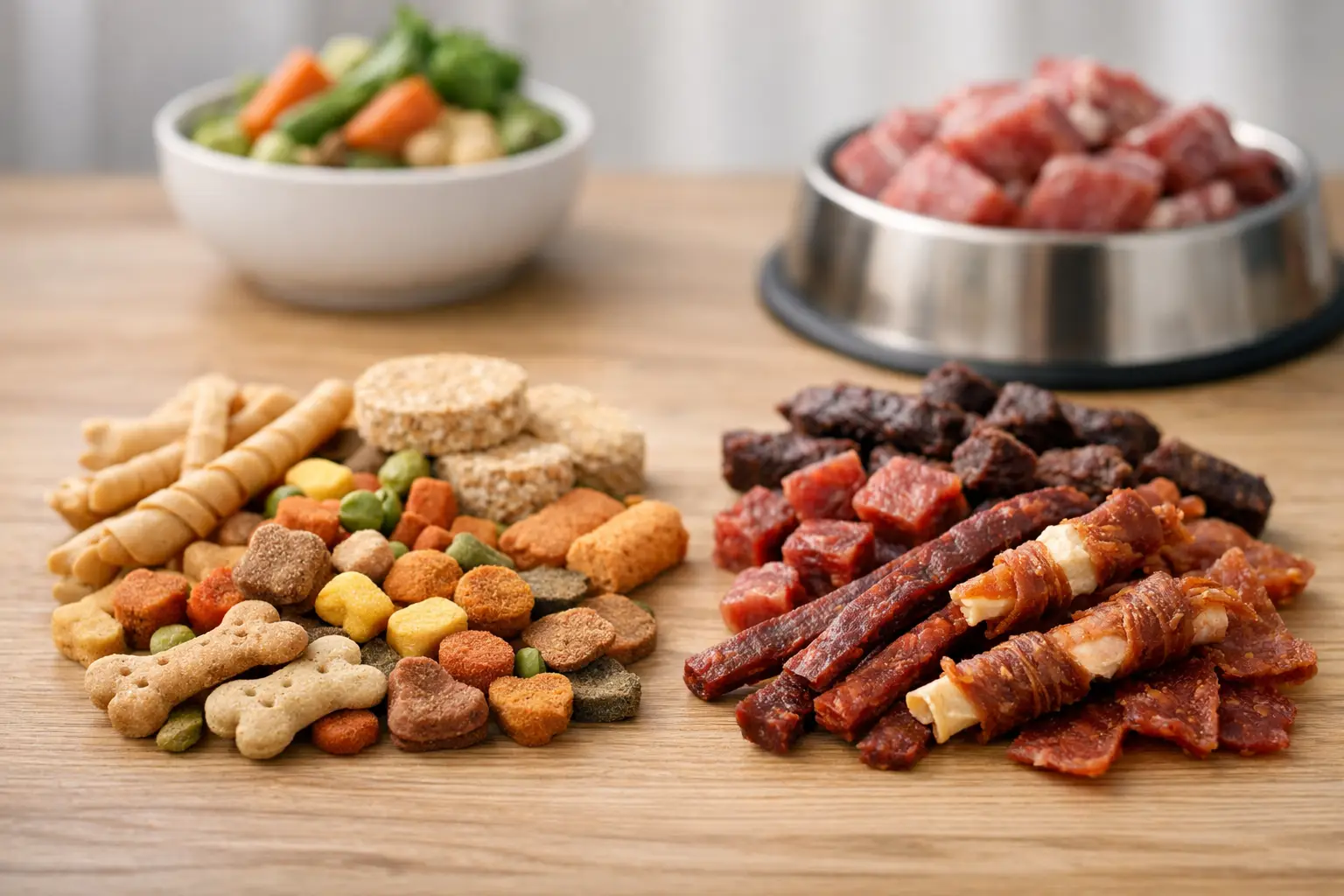 Getreidefreie Snacks oder Fleischsnacks?