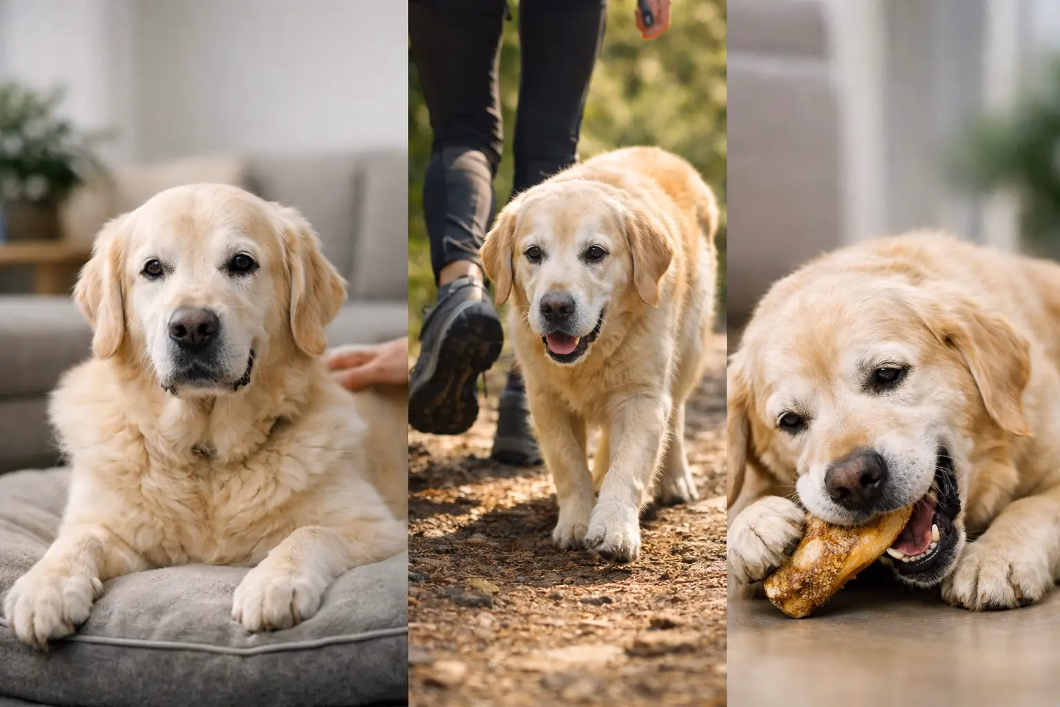 Arthrose beim Hund: Alltag, Bewegung und Kauen