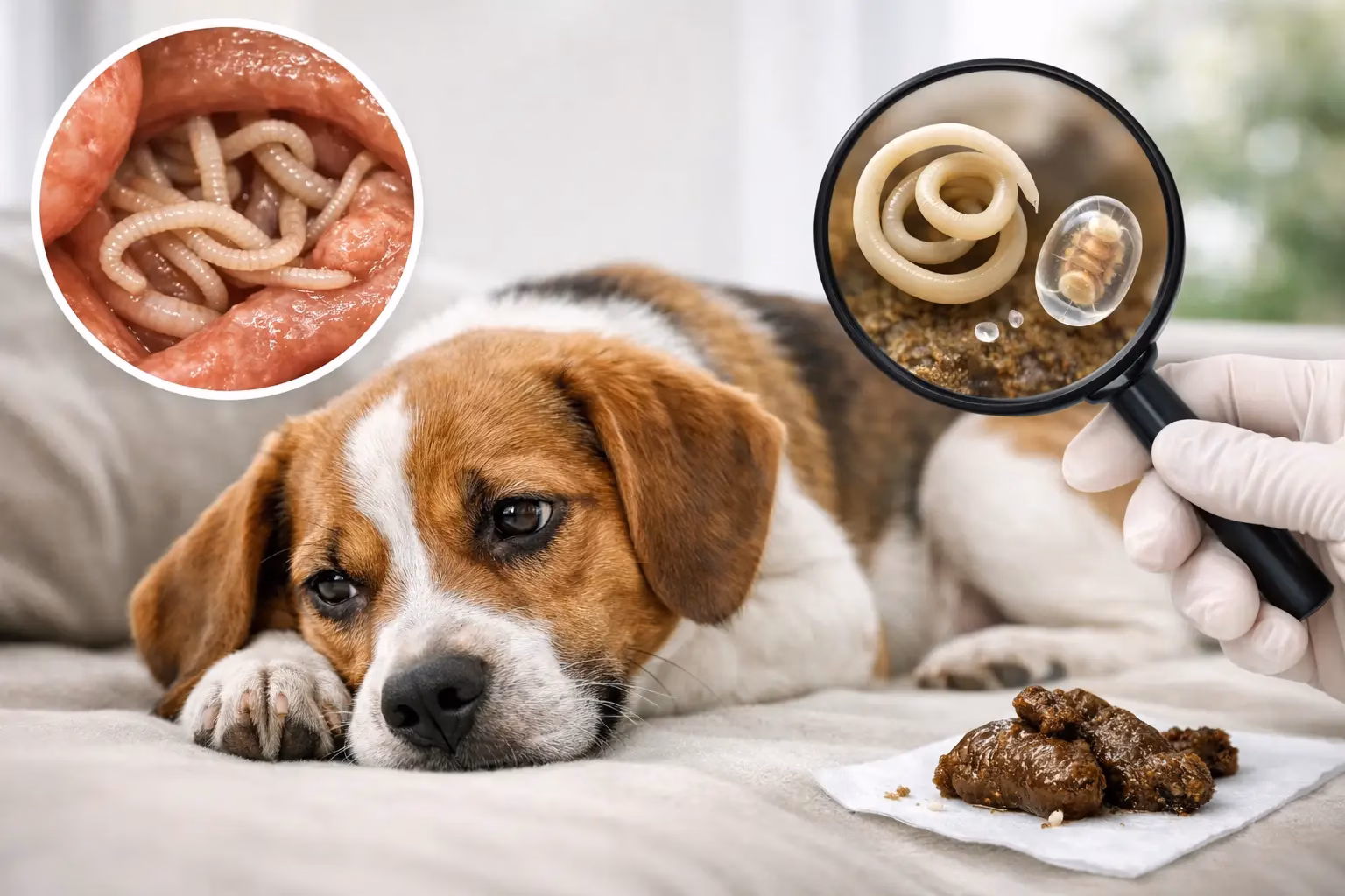 Endoparasiten beim Hund: Symptome richtig deuten