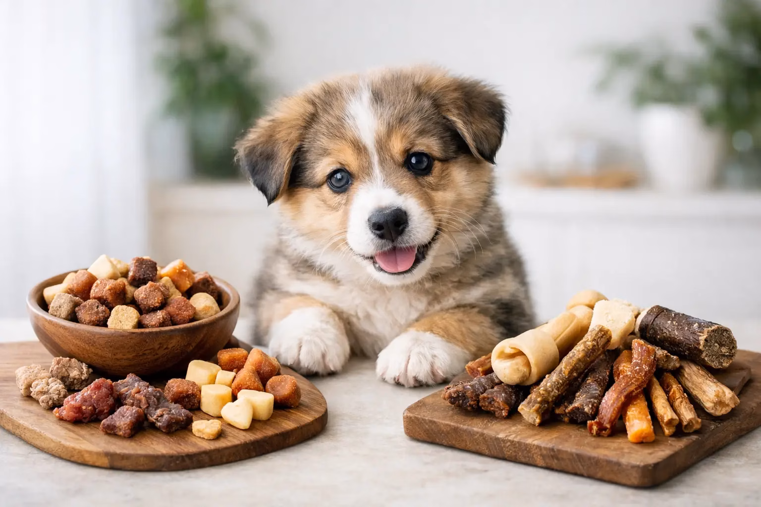 Welpen Snacks oder Kausnacks - was passt?