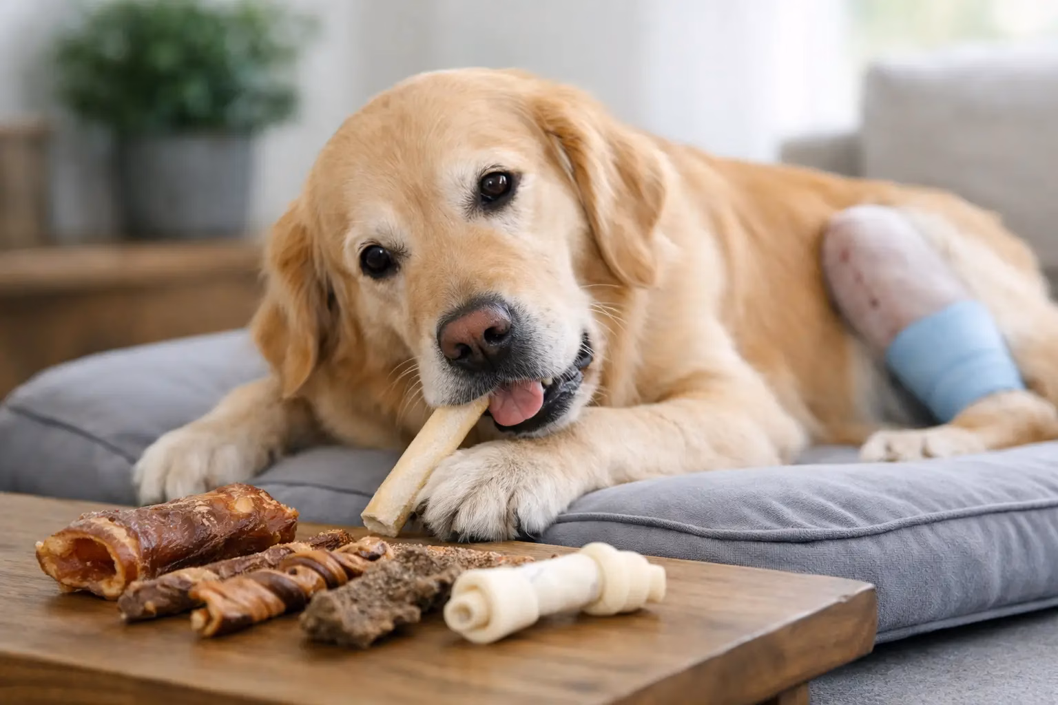 Kauartikel nach Operation beim Hund richtig wählen