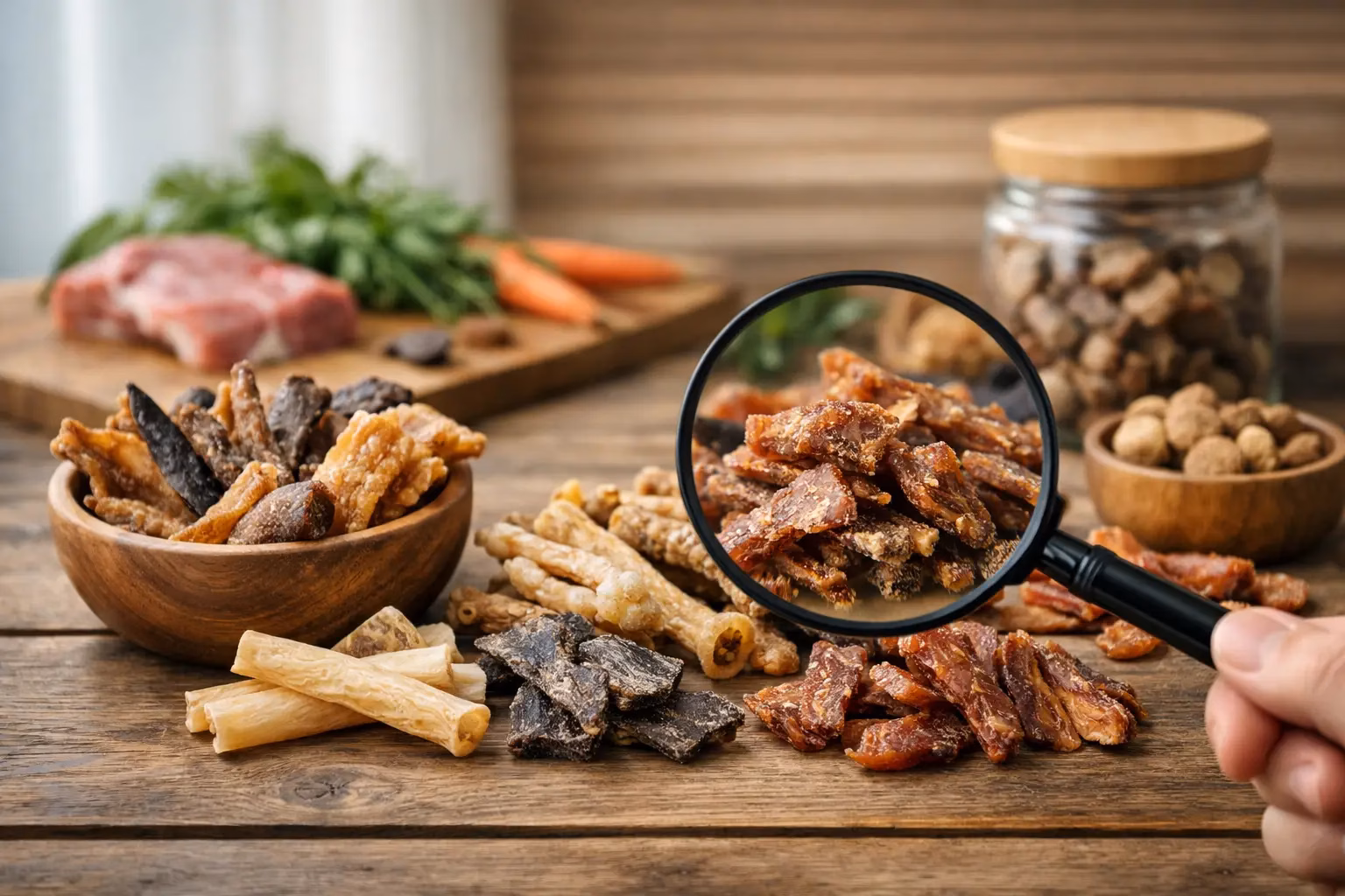 Naturbelassene Hundesnacks Deklaration verstehen