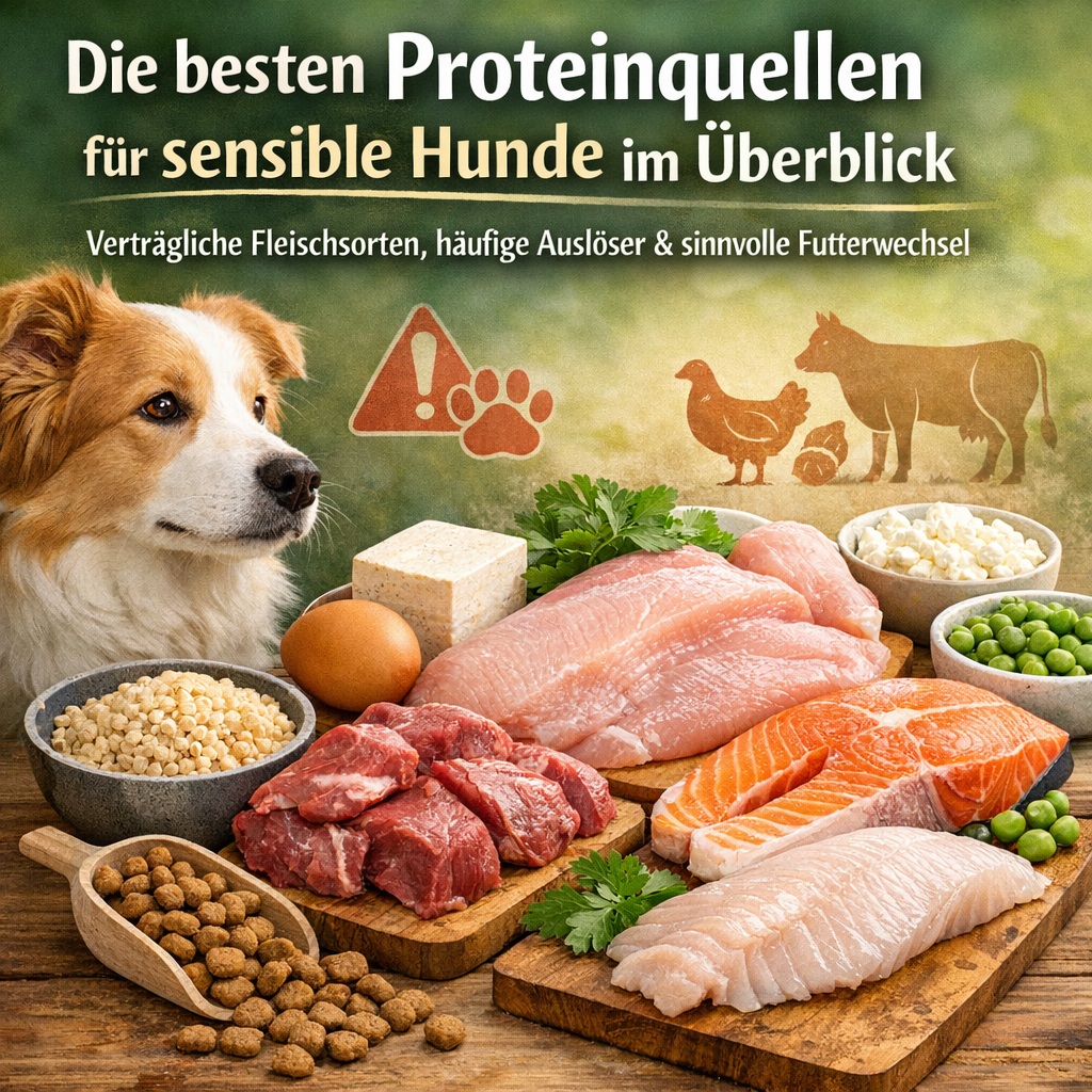 Die besten Proteinquellen für sensible Hunde im Überblick