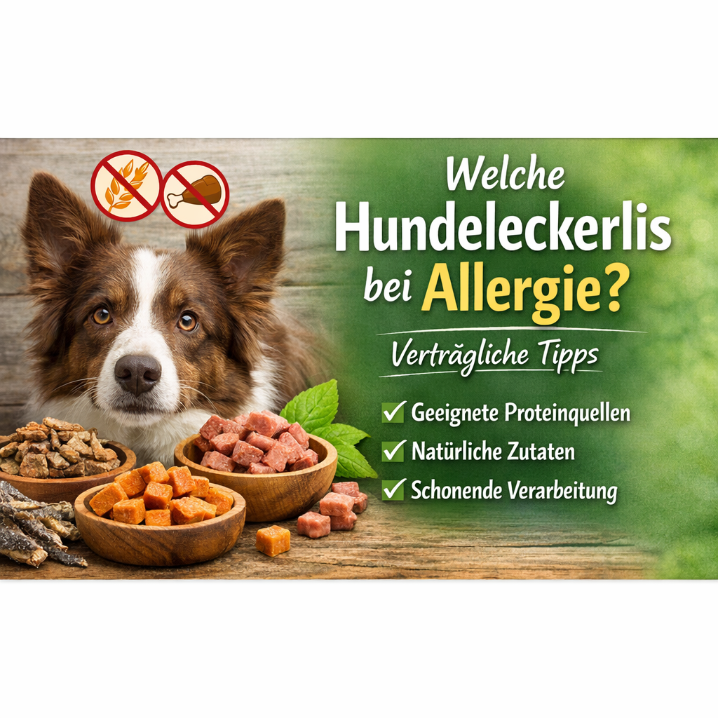Welche Hundeleckerlis bei Allergie? Verträgliche Tipps