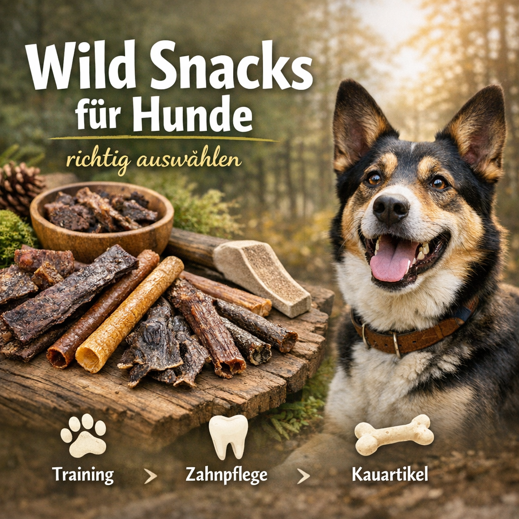 Wild Snacks für Hunde richtig auswählen