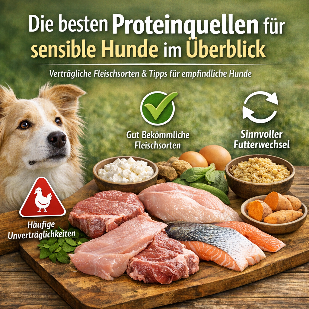 Die besten Proteinquellen für sensible Hunde im Überblick