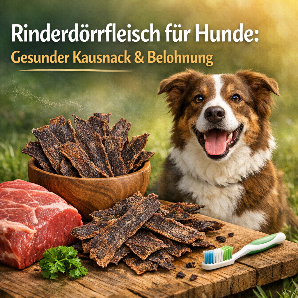 Rinderdörrfleisch für Hunde: Gesunder Kausnack & Belohnung
