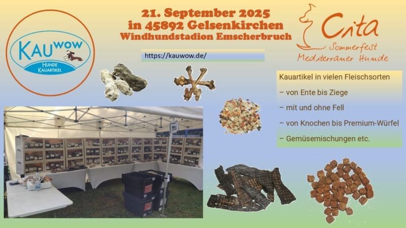 Kauwow beim Cita Sommerfest Mediterraner Hunde 2025 Ein unvergessliches Erlebnis für Hunde und ihre Menschen