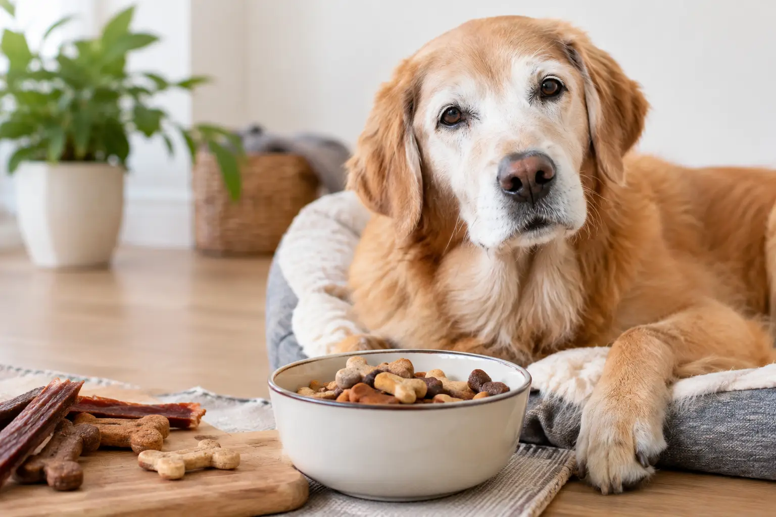 Die besten Snacks für Seniorenhunde wählen