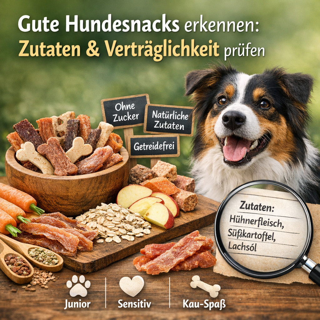 Gute Hundesnacks erkennen: Zutaten & Verträglichkeit prüfen