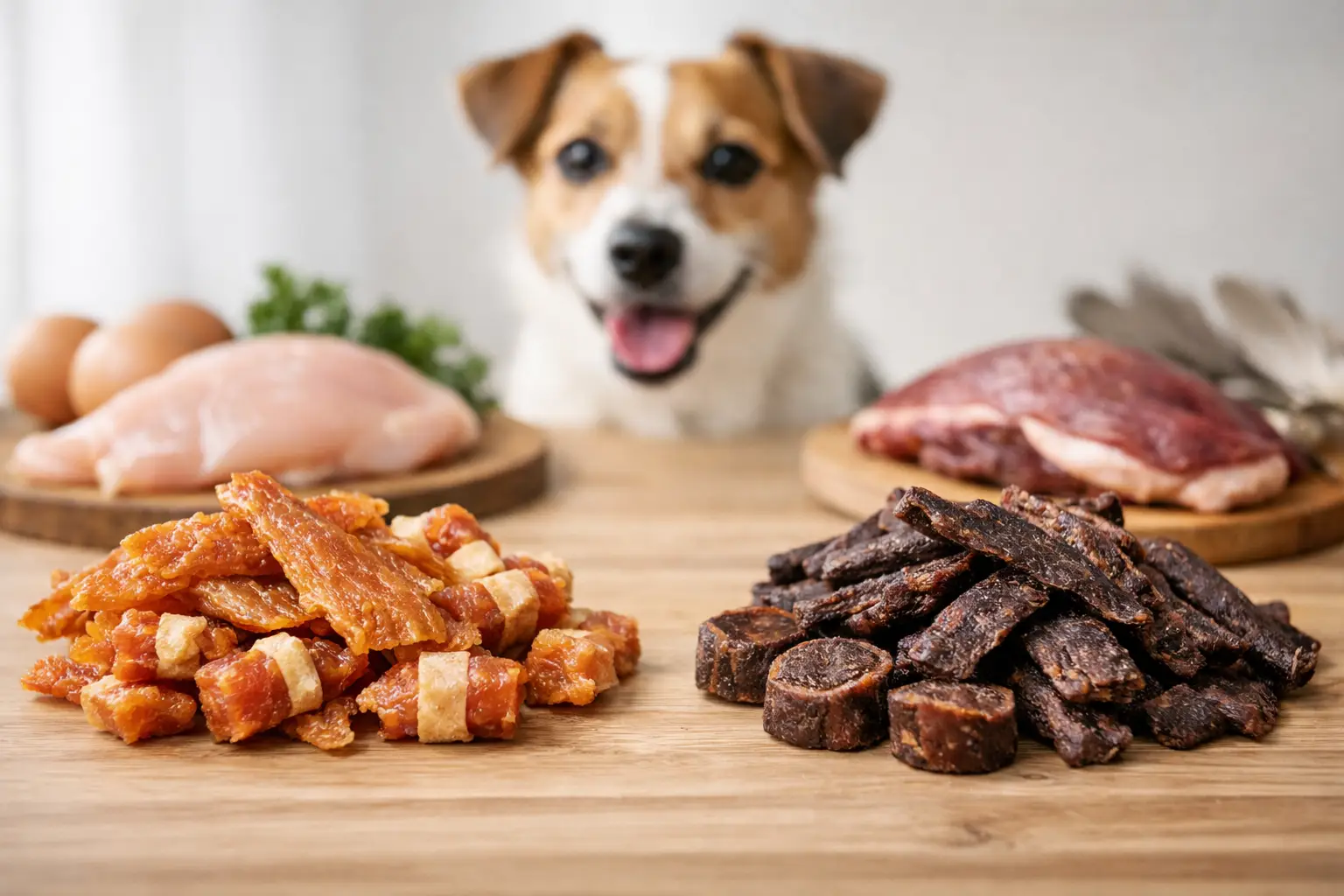 Huhn oder Ente als Hunde Snack?