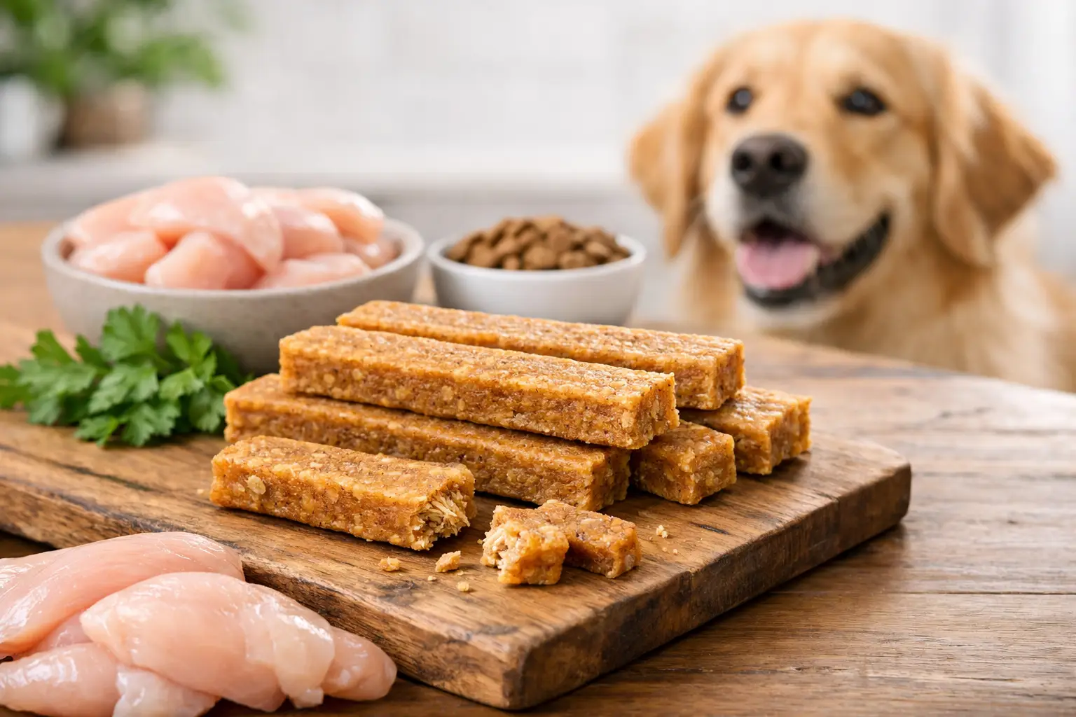 Huhnfleisch Riegel für Hunde richtig wählen