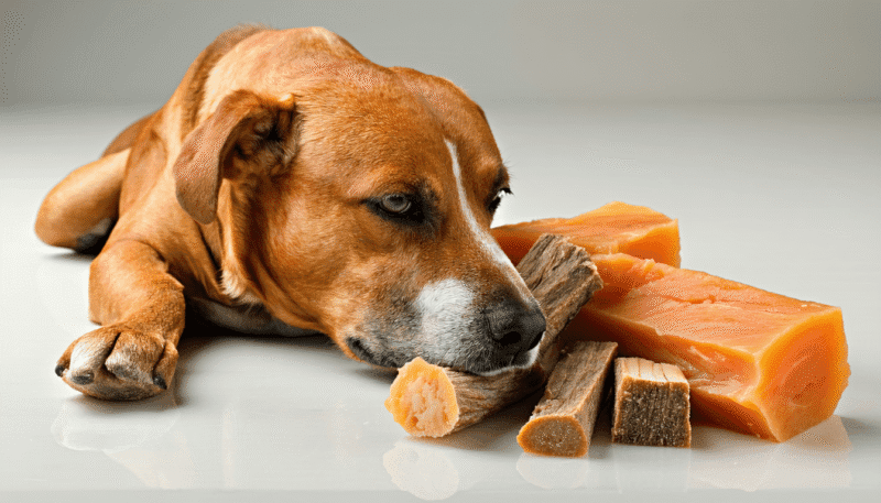 Natürlichen Hundekauartikeln