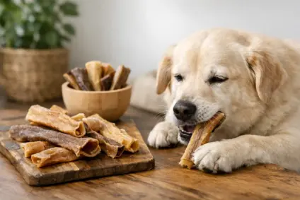 Pferdehaut Kauartikel Test für sensible Hunde