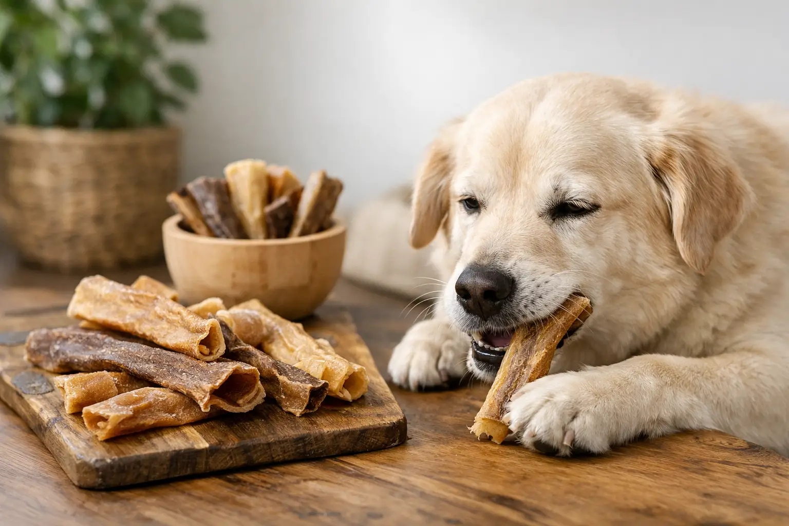 Pferdehaut Kauartikel Test für sensible Hunde