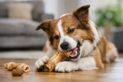Wie lange kaut ein Hund täglich? Richtwerte